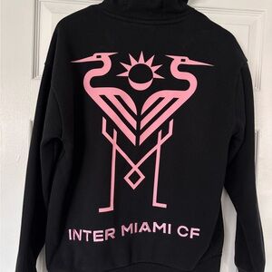 Primark Black Hoodie with Pink Logo INTER MIAMI